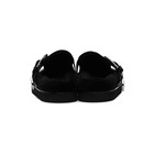 Toga Virilis Black Suede Studded Clogs