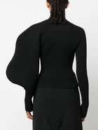 ALAÏA - Asymmetric Wool Blend Jumper