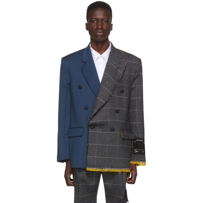 Photo: Off-White Multicolor Reconstructed Blazer