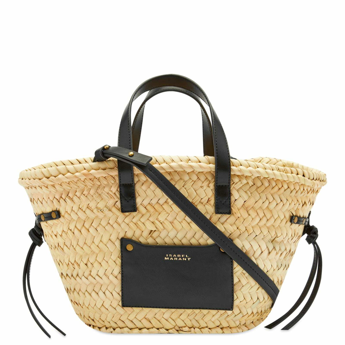 Isabel Marant Cadix Straw & Leather Tote Bag