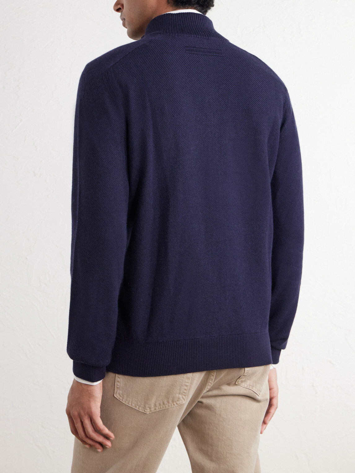 Zegna - Cashmere and Silk-Blend Zip-Up Cardigan - Blue