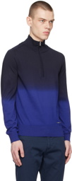 BOSS Blue Porsche Edition Zip-Neck Sweater