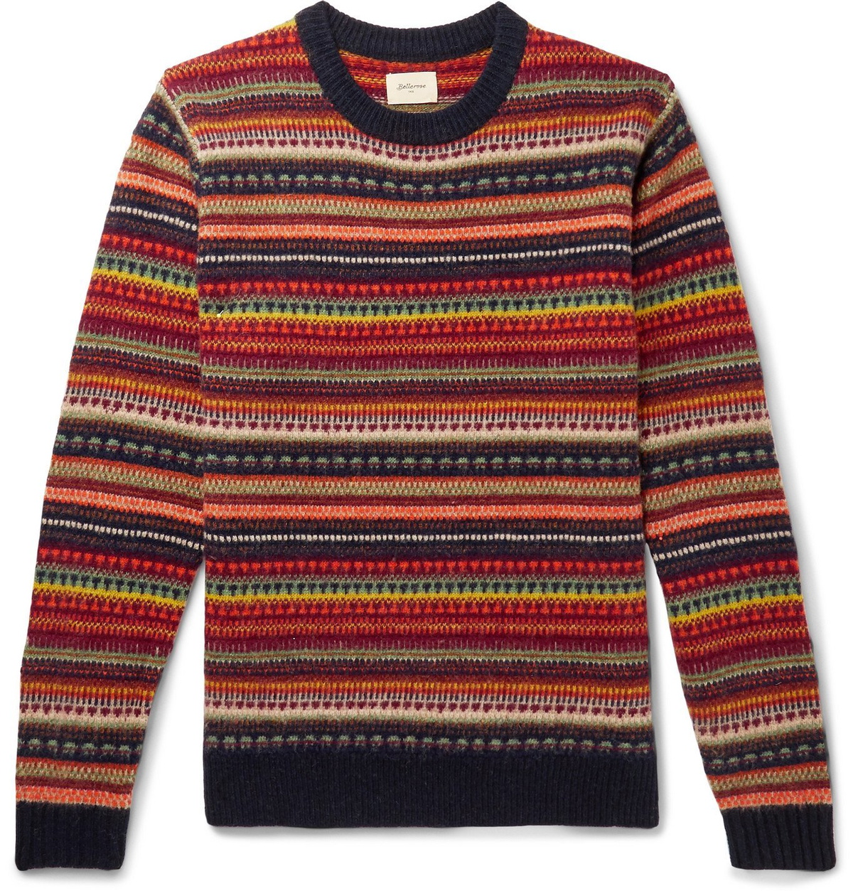 Bedenken nerveus worden terwijl Bellerose - Aomy Fair Isle Wool Sweater - Multi Bellerose