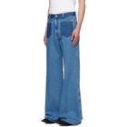 LU'U DAN BRUCE LEE x LỰU ĐẠN Blue Nocturnal Flare Jeans