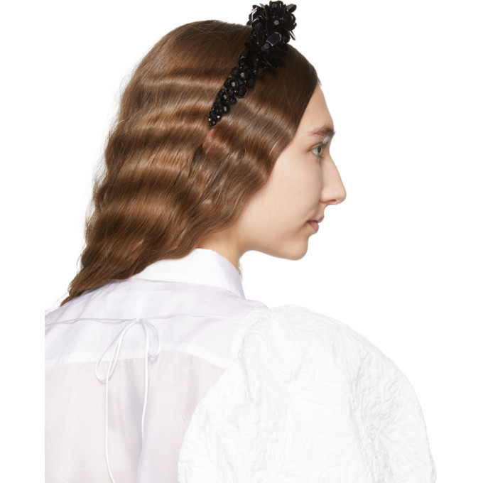 Simone Rocha Black Crystal Chunky Tiara Simone Rocha