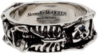 Alexander McQueen Silver Dancing Skeleton Ring