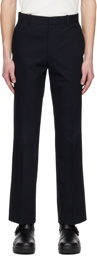 Solid Homme Navy Straight Trousers