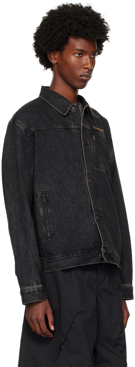 UNDERCOVER Black Graphic Denim Jacket