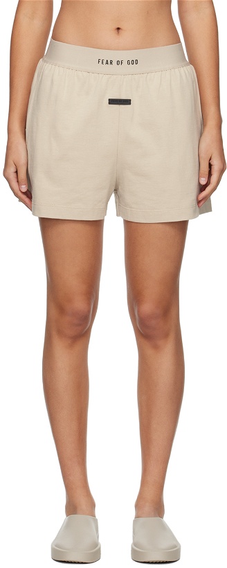 Photo: Fear of God Taupe 'The Lounge' Shorts