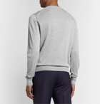 TOM FORD - Silk and Cotton-Blend Sweater - Gray