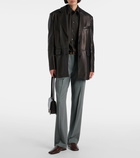 Nour Hammour Cass leather blazer