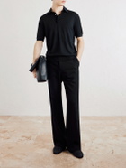 Zegna - Wool Polo Shirt - Black