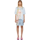 Im Sorry by Petra Collins SSENSE Exclusive Blue Graphic Shirt and Shorts Set