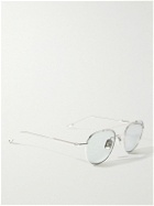 Native Sons - Roystan Explorer Round-Frame Silver-Tone Sunglasses