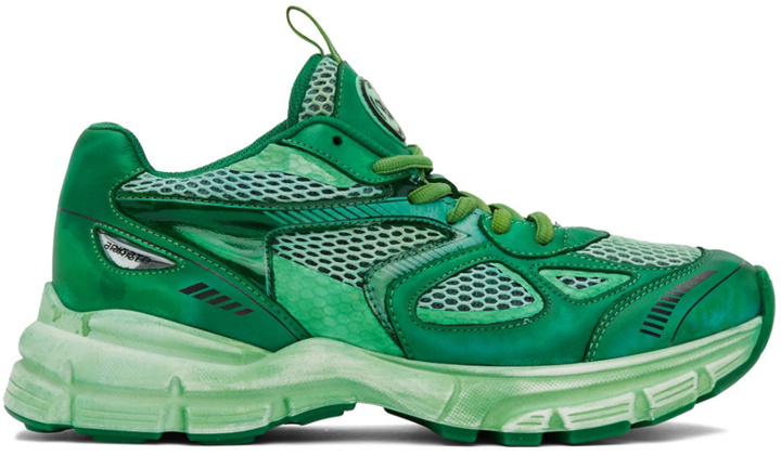 Photo: Axel Arigato SSENSE Exclusive Green Marathon Dip-Dye Sneakers