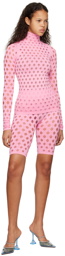 Maisie Wilen Pink Perforated Shorts