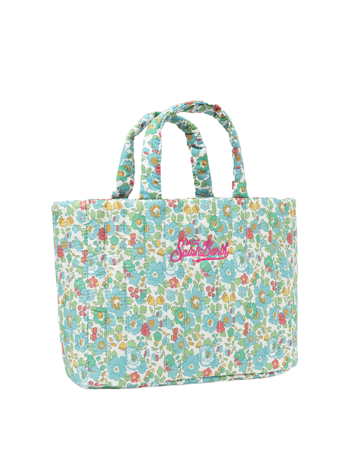 MC2 Saint Barth Betsy Quilted Soft Tote Mid Bag | Made With Liberty Fabric