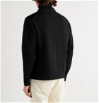 Mr P. - Panelled Suede and Knitted Blouson Jacket - Black