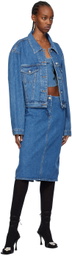 Magda Butrym Blue Classic Denim Jacket