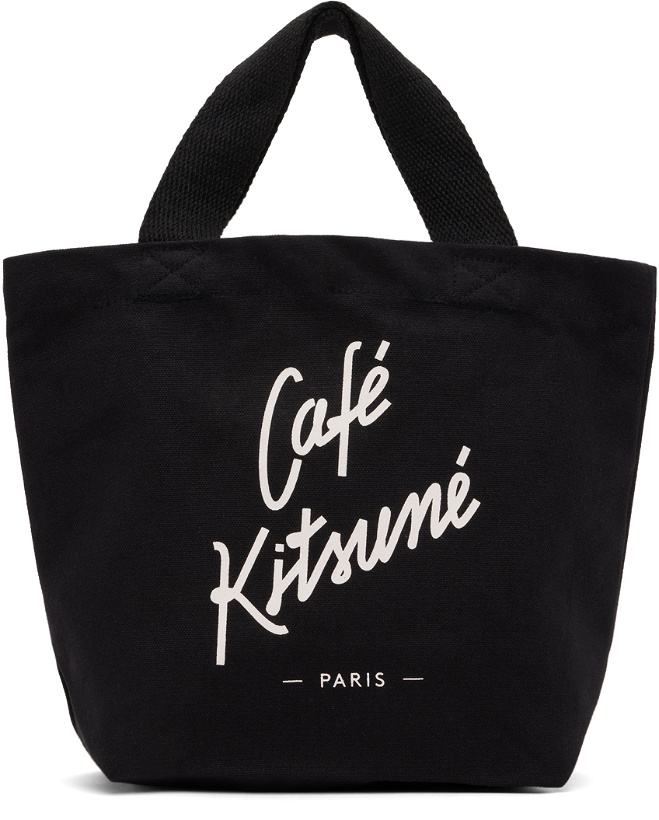 Photo: Maison Kitsuné Black Mini 'Café Kitsuné' Tote