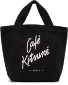 Maison Kitsuné Black Mini 'Café Kitsuné' Tote