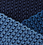 Charvet - Set of Three 4.5cm Knitted Silk Ties - Blue