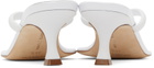 Manolo Blahnik White Paterno Heeled Sandals