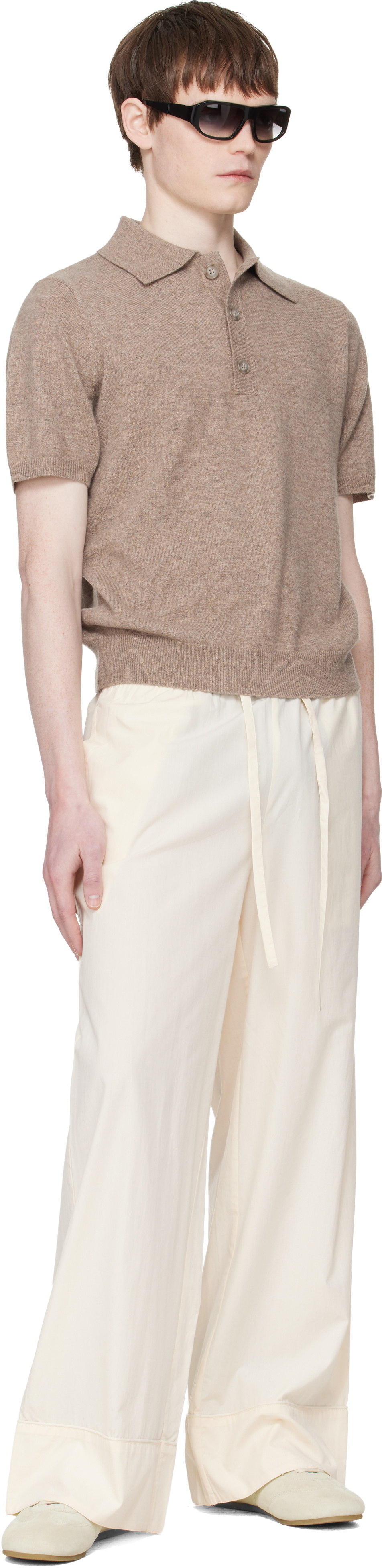 Entire Studios Off-White Pajama Lounge Pants