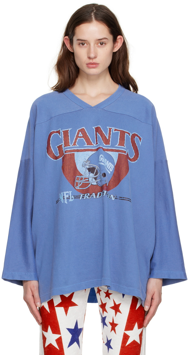 ERL Blue Printed Long Sleeve T-Shirt ERL ERL Blue Printed Long Sleeve T-Shirt ERL