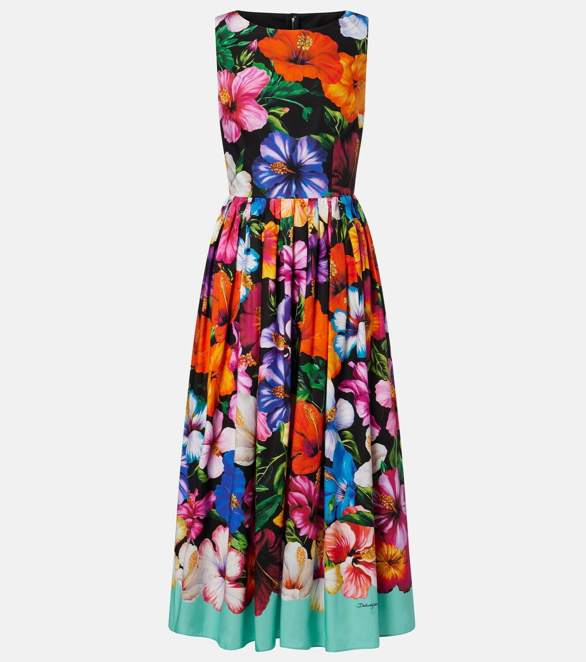 Dolce&Gabbana Floral cotton midi dress