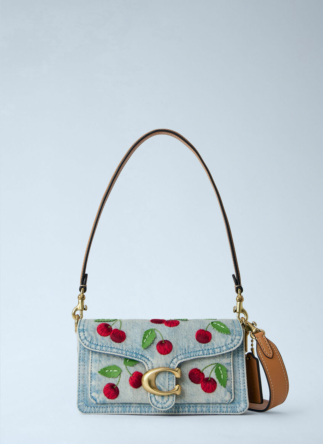 Coach Tabby Shoulder Bag 20 With Cherry Embroidery