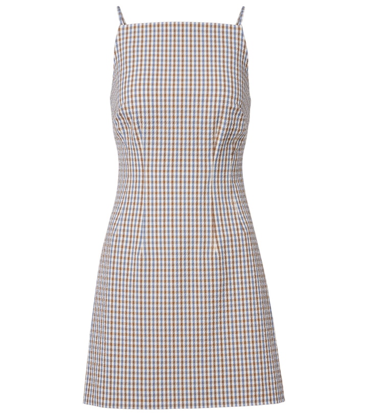 Photo: Veronica Beard Gingham cotton seersucker minidress
