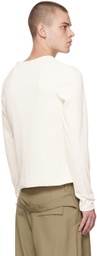 Bianca Saunders White Asymmetric Long Sleeve T-Shirt