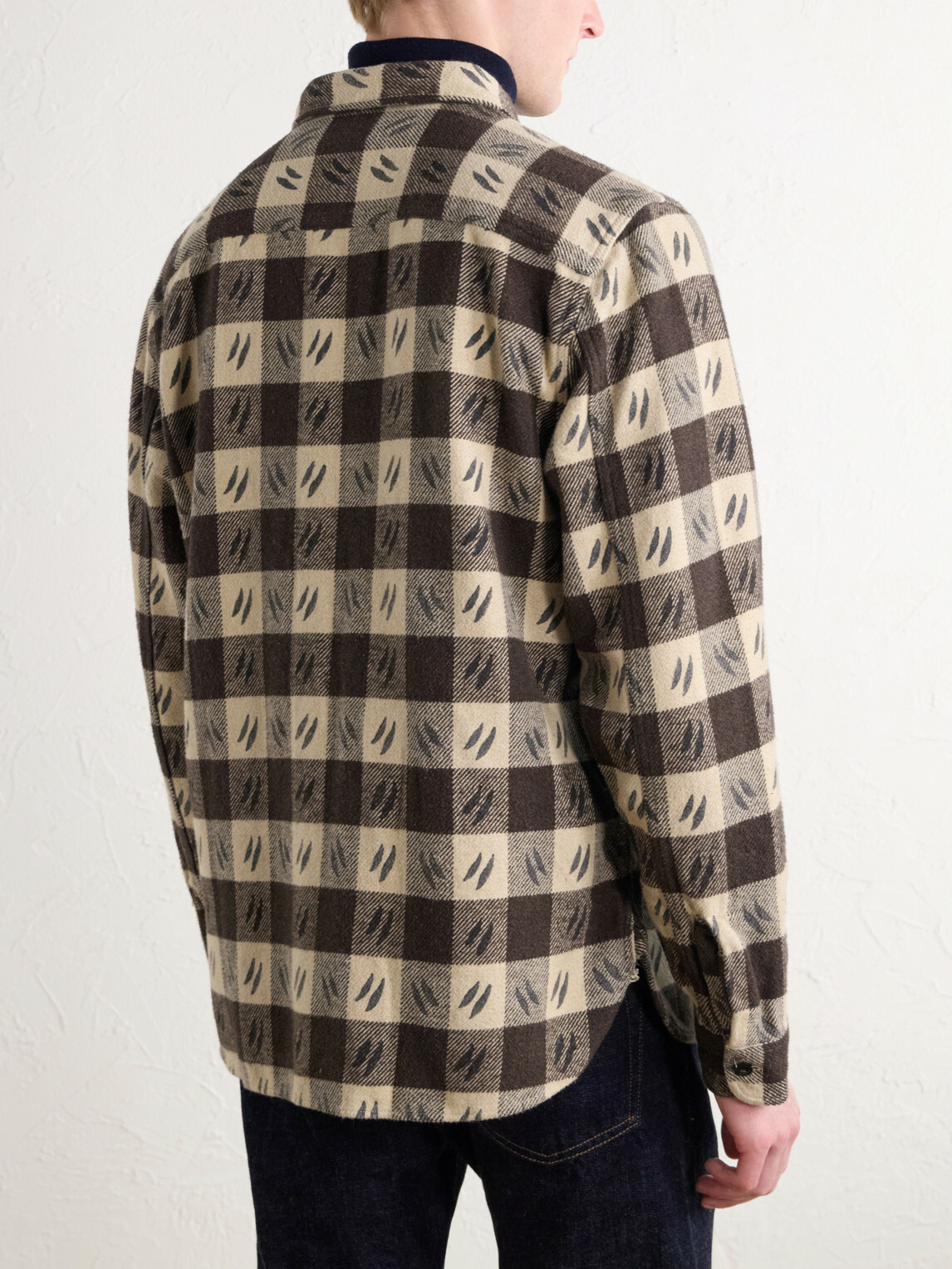 RRL - Checked Brushed Cotton-Twill Shirt - Brown