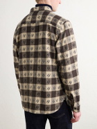 RRL - Checked Brushed Cotton-Twill Shirt - Brown
