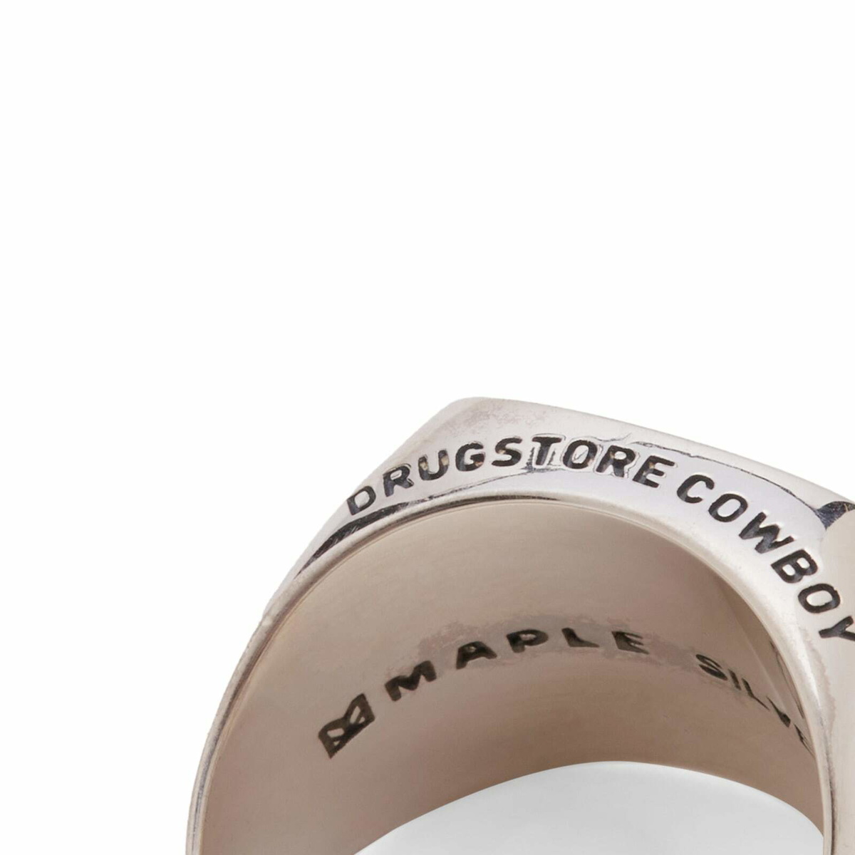 Maple Men's Cowboy Signet Ring in Silver