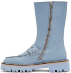 CamperLab Blue Eki Zip-Up Boots