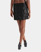 Steve Madden Sequin Mini Skirt in Black