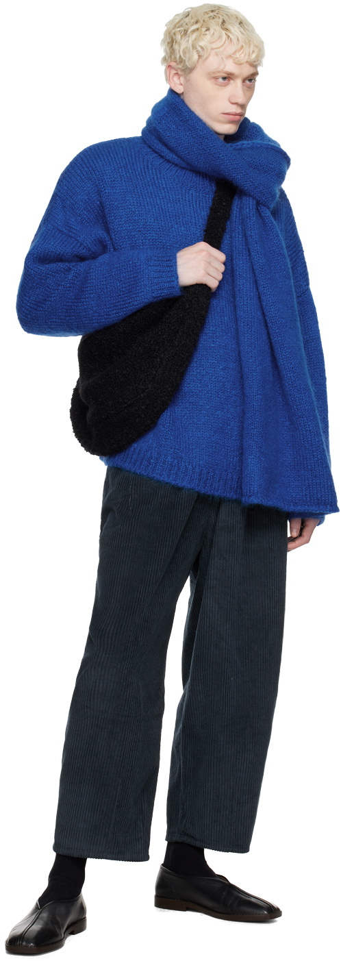 Cordera Black Wool & Mohair Bag