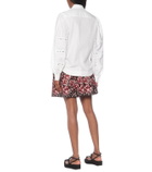 Alaïa Puff-sleeve cotton-poplin shirt