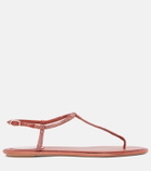Rene Caovilla Diana embellished satin thong sandals
