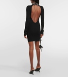 Giuseppe di Morabito Embellished wool-blend minidress