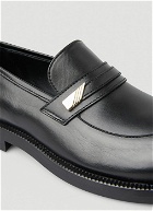 Bulb Toe Loafers in Black