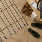 ferm LIVING Sen Runner - 80x200cm in Parchment/Chestnut 