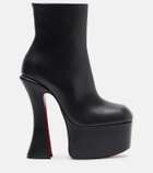 Christian Louboutin Aquabootie 160 leather platform ankle boots