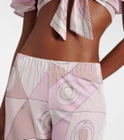 Pucci Occhi satin jersey straight pants