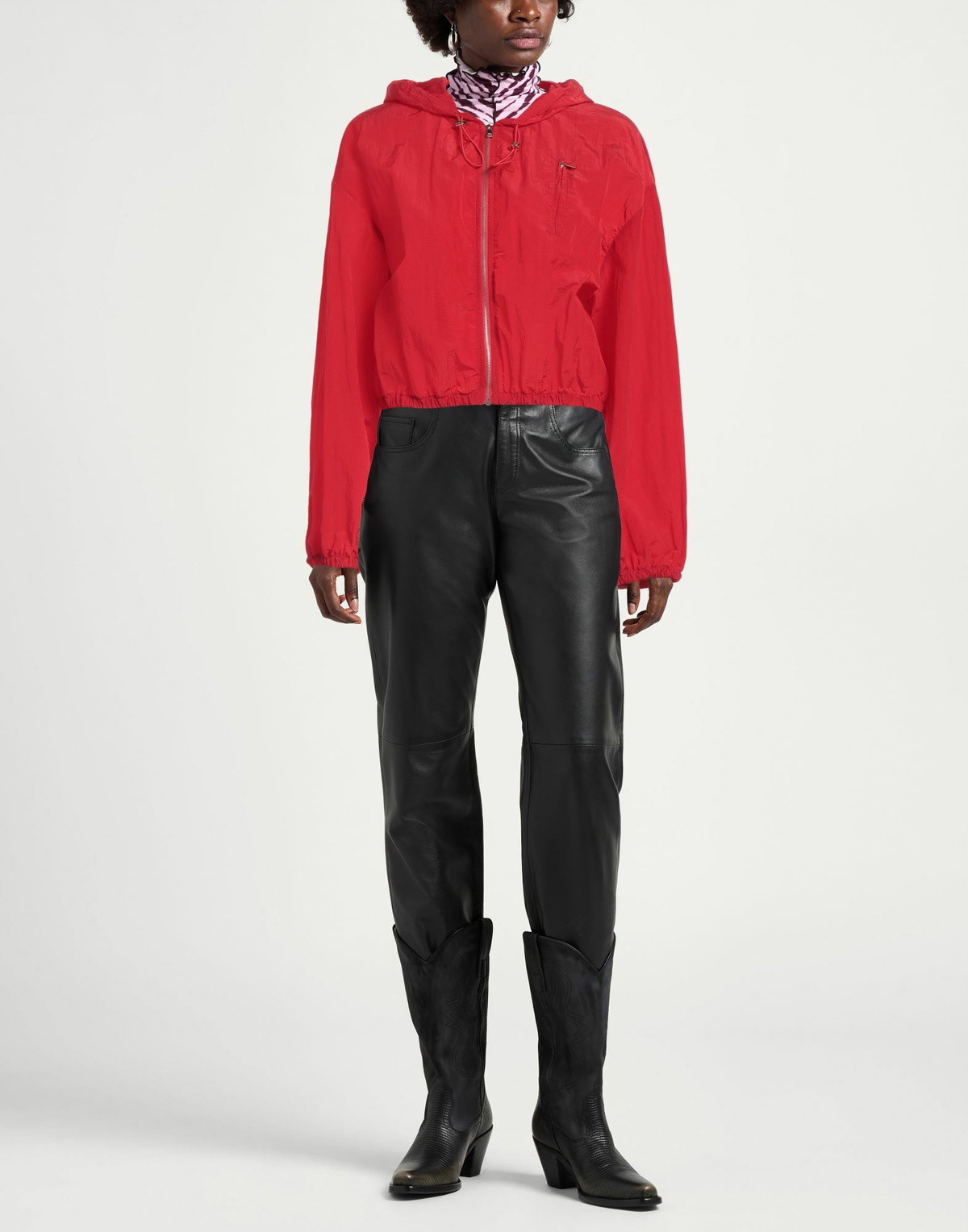 Manila Grace Womens Jacket in Red