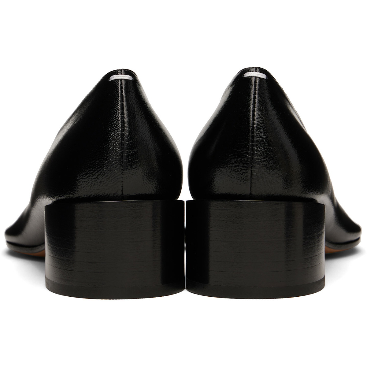 Maison Margiela Black Piped Pump Heels