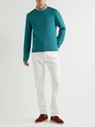 Etro - Logo-Flocked Virgin Wool Sweater - Blue
