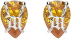MISBHV Silver Amber Earrings